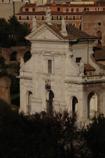Facade of Church Saint Francesca Romana.