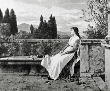 Matilda of Tuscany (1046-1115). Italian noble. Engraving.