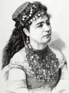 Rosita Mauri (1850-1923). Dancer and ballet teacher. Engraving, 1880.