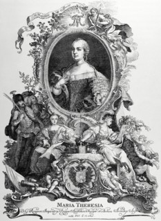 Queen Maria Theresa of Austria (1717-1780). Engraving, 1882.