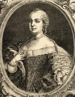 Queen Maria Theresa of Austria (1717-1780). Engraving, 1882.