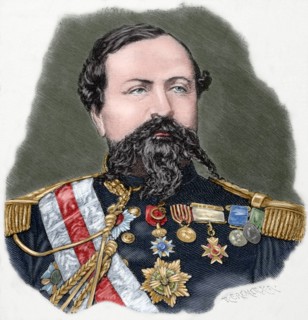 Edmond Le Boeuf (1809-1888). Engraving. Colored.
