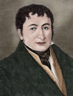 Friedrich Koenig (1774-1833). Engraving. Colored.
