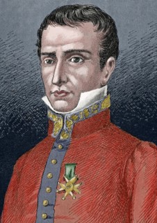 Jose Manso y Sola (1785-1863). General and Captain General of the Royal Army of Fernando VII and Elizabeth II. Colored.