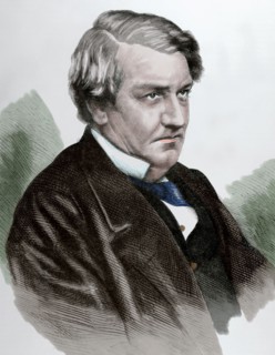 Richard Southwell Bourke (1822 -1872). Member of the British Conservative Party from Dublin, Ireland. Engraving. Colored.