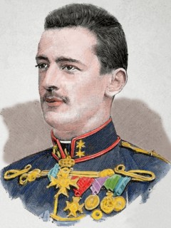 Marie Armand Patrice de Mac Mahon (1855-1927) 2nd duke of Magenta. French military. Engraving. Colored.
