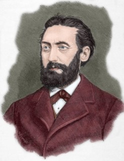 William of Kardorff (1828-1907). Engraving. Colored.