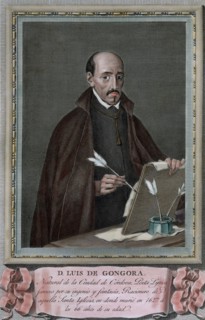 Luis de Gongora (1561-1627). Spanish Baroque lyric poet. Engraving. Colored.