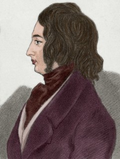 Charles Dickens (1812-1870). British novelist. Drawing. Colored.