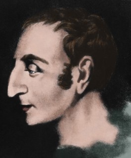 Henri de Saint-Simon (1760- 1825). French early socialist theorist. Portrait. Colored.