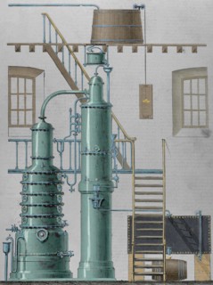Egrot apparatus. Alcohol destillation.