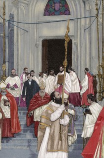 Transportation of the relics of Saint Louis.