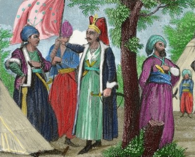 Janissaries. Elite infantry units that formed the Ottoman Sultan's household troops and bodyguards.