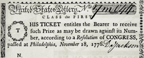 Lottery ticket.