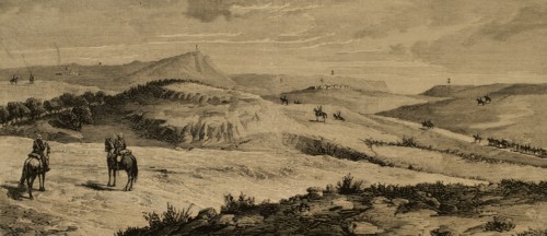 Scenery where military operations against Estella have been verified in 1876.