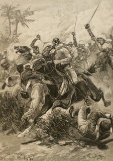 Charging the British Cavalry in Lucknow.