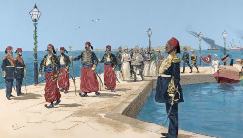 Travel of the Emperor of Germany, Wilhelm II, to Palestine.