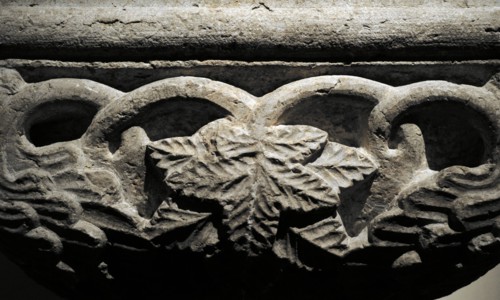 Middle Ages. Capital in limestone.