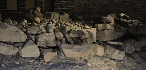 North wall of the cementery. Around the House of the Holy Spirit.