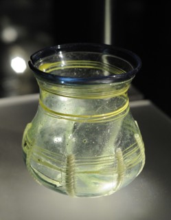 Glass cup.