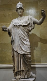 Athena, goddes of wisdom and just war.