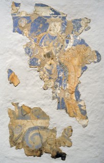 Four-armed goddess on a lion.