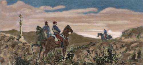 Two Carlist horsemen.