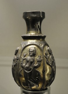 Vase with female figures.