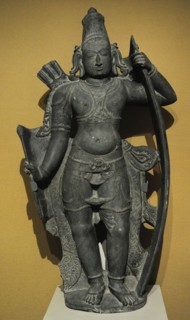 Rama, the seventh avatar of the Hindu God Vishnu.