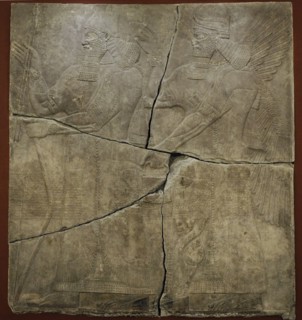 King Ashurnasirpal II and his god.
