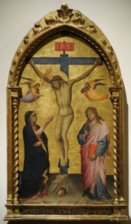 Crucifixion with the Virgin and St John.