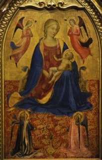 Madonna and Child with Four angels.