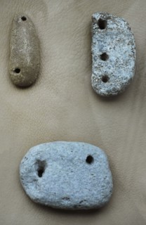 Sinkers, were usually of sopastone.
