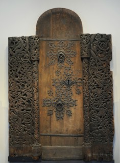 Stave church portal. Faberg church.