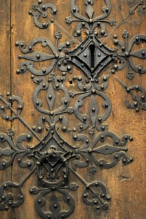 Stave church portal. Faberg church.