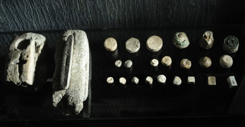 Mould, Leas weight and debris from lead casting.