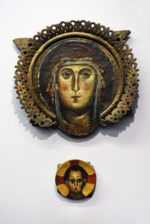 Head of the Virgin and Head of the Jesus Christ.