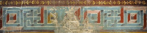 Roman fresco depicting a Meander.