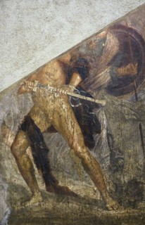 Roman fresco depicting Achilles attacking Agamemnon.