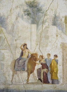 The Abduction of Europe. Roman fresco attributed to Master Chiaro.