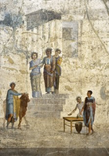 The encounter between Pelias and Jason.