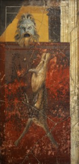 Hare and mask of a Satyr.