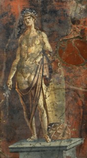 Apollo, next to the omphalo.
