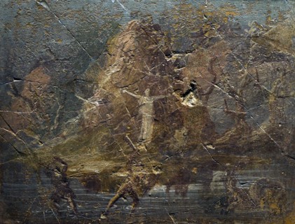 A landscape with the myth of Perseus and Andromeda.