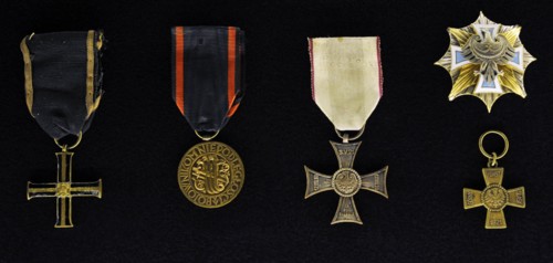 Cross of Independence, Medal of Independence, Cross with Silesian band to the value and merit, granted to the participants in uprisings; Star of Upper Silesia.
