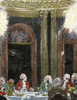 Frederick the Great at Sanssouci Palace.