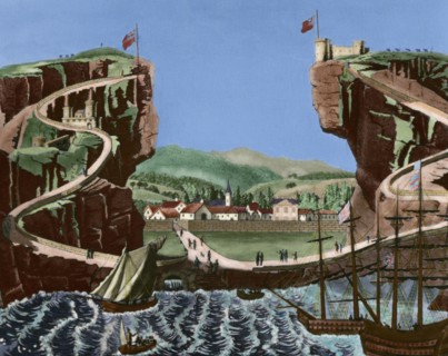 View of the Island of Saint Helena.