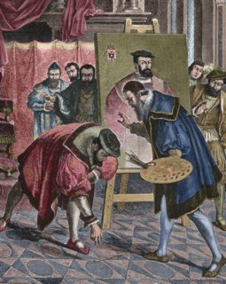Charles V picks up the brush from Titian.
