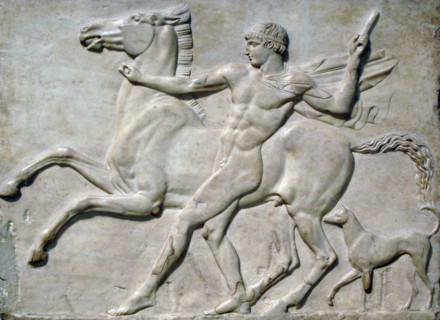 Boy with horse.