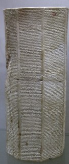 The Octagonal clay prism with the annals of the Assyrian king Tiglath-Pileser I.